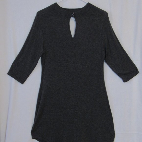 Sweet Daisy T-shirt Mini Dress Size XL Long Sleeve Savage Fangs Roses Keyhole - Picture 4 of 12